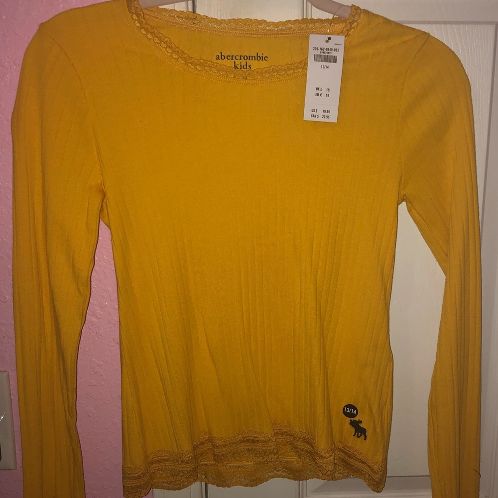 Yellow long sleeve top